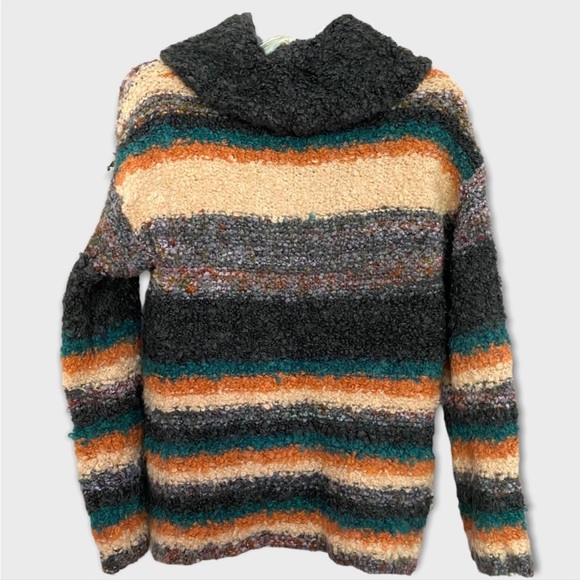 Anthropologie Moth Murray Chunky Striped Jumper mohair blend Sweater - Picture 3 of 7